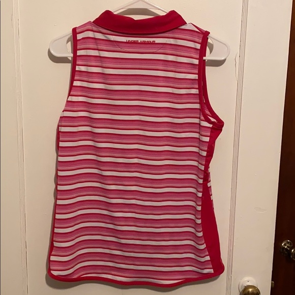 Under Armor striped golf sleeveless tank top - Picture 2 of 6